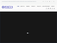Tablet Screenshot of focusair.ae